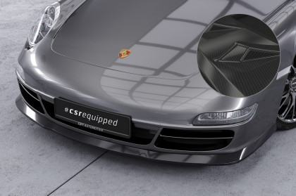 Spoiler pod přední nárazník CSR CUP - Porsche 911 997 04-08 carbon look lesklý