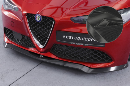 Spoiler pod přední nárazník CSR CUP pro Alfa Romeo Giulia (Typ 952) - carbon look lesklý