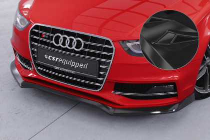 Spoiler pod přední nárazník CSR CUP pro Audi A4 / S4 B8 / Sline (Typ 8K) černý lesklý