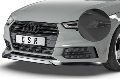 Spoiler pod přední nárazník CSR CUP pro Audi A4/S4 B9 (8W) S-Line 15-18 černý matný