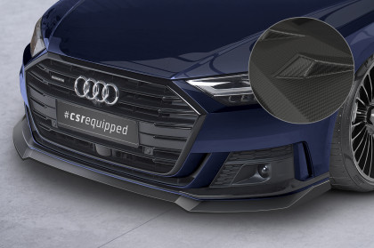 Spoiler pod přední nárazník CSR CUP pro Audi A8 D5 S-Line - carbon look matný