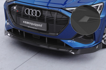 Spoiler pod přední nárazník CSR CUP pro Audi e-tron GE 2018-2022 - černá struktura