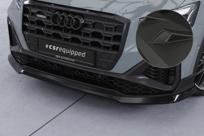 Spoiler pod přední nárazník CSR CUP pro Audi Q2 (Typ GA) S-Line 2020- carbon look matný