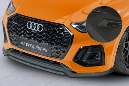 Spoiler pod přední nárazník CSR CUP pro Audi Q5 (FY/FYT) S-Line / SQ5 (FY) -  carbon look matný