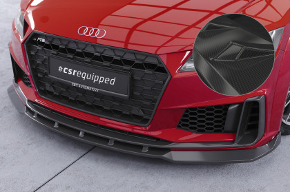 Spoiler pod přední nárazník CSR CUP pro Audi TT FV/8S S-Line / TTS FV/8S - carbon look lesklý