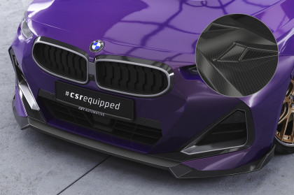 Spoiler pod přední nárazník CSR CUP pro BMW 2 G42 M-Paket/M240i - carbon look lesklý