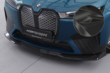 Spoiler pod přední nárazník CSR CUP pro  BMW iX Sportpaket  / iX M60 - carbon look lesklý