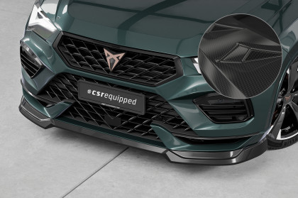 Spoiler pod přední nárazník CSR CUP pro Cupra Ateca (Typ 5FP, KH7) 2020- carbon look lesklý