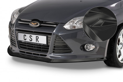 Spoiler pod přední nárazník CSR CUP pro Ford Focus MK3 10-14 carbon look lesklý