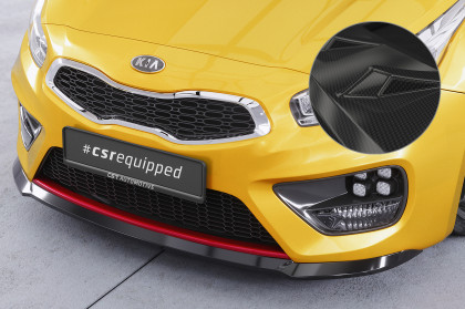 Spoiler pod přední nárazník CSR CUP pro Kia Ceed GT / Pro Ceed GT - carbon look lesklý