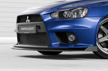 Spoiler pod přední nárazník CSR CUP pro Mitsubishi Lancer Evolution X 2009-2019  - černý matný