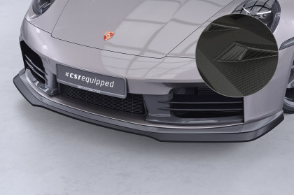 Spoiler pod přední nárazník CSR CUP pro Porsche 911/992 carbon look matný