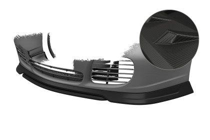 Spoiler pod přední nárazník CSR CUP pro Porsche 911/996 2002-2006 - carbon look matný