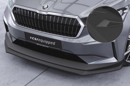 Spoiler pod přední nárazník CSR CUP pro Škoda Enyaq iV - černá struktura