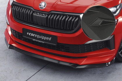 Spoiler pod přední nárazník CSR CUP pro Škoda Kodiaq RS 2021- - carbon look matný