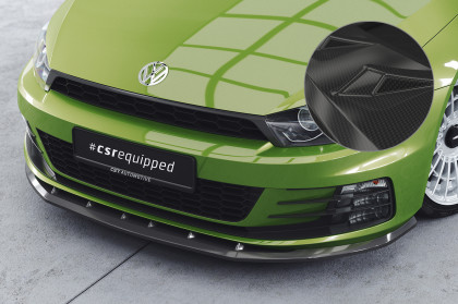 Spoiler pod přední nárazník CSR CUP pro VW Scirocco III R-Line - carbon look lesklý