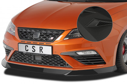 Spoiler pod přední nárazník CSR CUP - Seat Leon III (Typ 5F) Cupra/FR carbon look matný