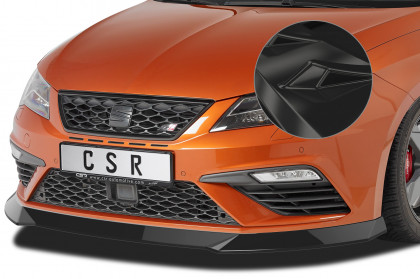 Spoiler pod přední nárazník CSR CUP - Seat Leon III (Typ 5F) Cupra/FR černý lesklý