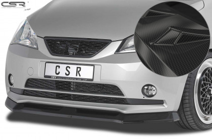 Spoiler pod přední nárazník CSR CUP - Seat Mii 2011- carbon look lesklý