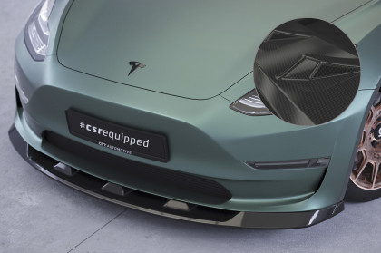 Spoiler pod přední nárazník CSR CUP - Tesla Model 3 carbon lesklý