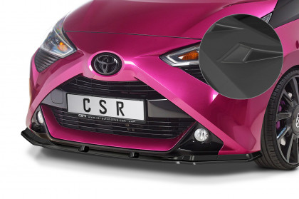 Spoiler pod přední nárazník CSR CUP - Toyota Aygo 2 18- Facelift černý matný 