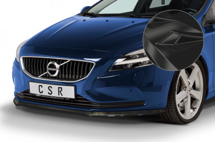 Spoiler pod přední nárazník CSR CUP - Volvo V40 12-19 černý lesklý