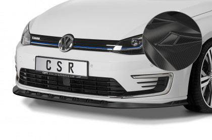 Spoiler pod přední nárazník CSR CUP - VW e-Golf VII carbon look lesklý