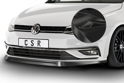 Spoiler pod přední nárazník CSR CUP - VW Golf 7 17-20 černý lesklý