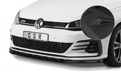 Spoiler pod přední nárazník CSR CUP - VW Golf 7 GTI / GTD 17- carbon matný