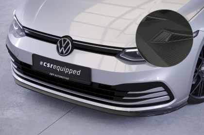 Spoiler pod přední nárazník CSR CUP - VW Golf 8 carbon look matný