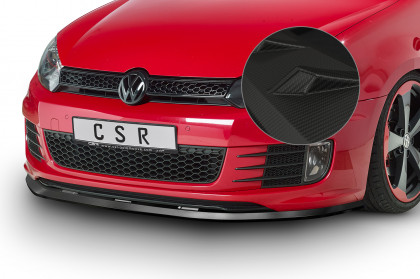 Spoiler pod přední nárazník CSR CUP - VW Golf VI GTI/GTD carbon look matný