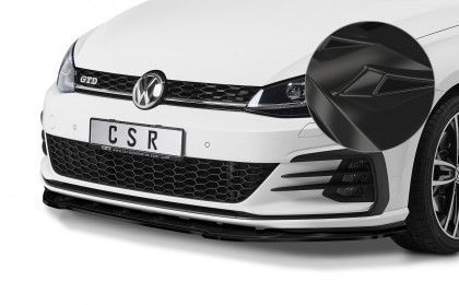 Spoiler pod přední nárazník CSR CUP - VW Golf VII GTI 2017- černý lesklý