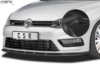 Spoiler pod přední nárazník CSR CUP - VW Golf VII R-Line carbon look lesklý