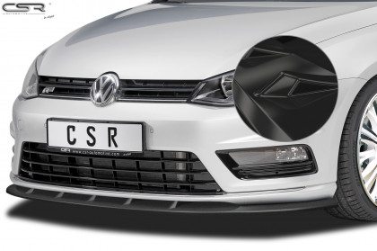 Spoiler pod přední nárazník CSR CUP - VW Golf VII R-Line černý lesk