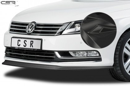 Spoiler pod přední nárazník CSR CUP - VW Passat B7 carbon look lesklý