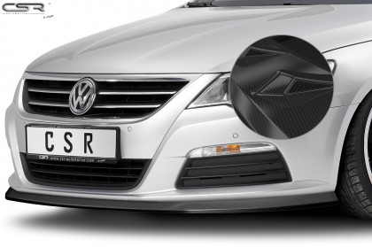 Spoiler pod přední nárazník CSR CUP - VW Passat CC 08-12 carbon look lesklý