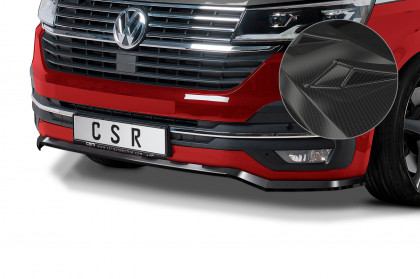 Spoiler pod přední nárazník CSR CUP - VW T6.1  - carbon look lesklý