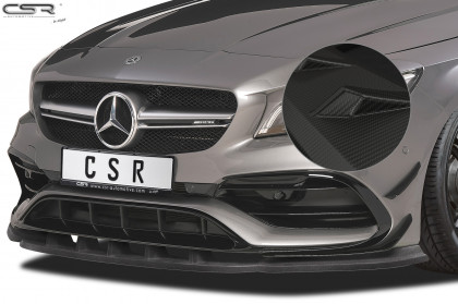 Spoiler pod přední nárazník CSR  - Mercedes CLA AMG / A 45 AMG  carbon look matný