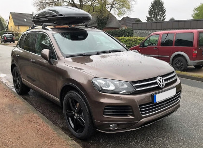 Spoiler pod přední nárazník - podspoiler TFB VW Touareg  7P 10-14