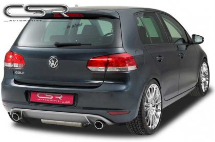 Spoiler pod zadní nárazník CSR- difuzor VW Golf 6/VI