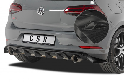 Spoiler pod zadní nárazník CSR - Golf 7 TCR carbon look lesklý