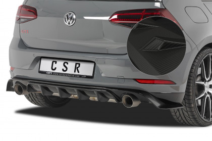 Spoiler pod zadní nárazník CSR - Golf 7 TCR carbon look matný