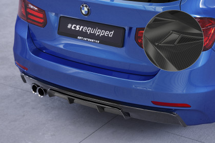 Spoiler pod zadní nárazník, difuzor BMW 3 F31 Touring - Carbon look lesklý