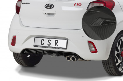 Spoiler pod zadní nárazník, difuzor CSR - Hyundai I10 20- N-Line carbon look matný