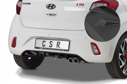 Spoiler pod zadní nárazník, difuzor CSR - Hyundai I10 20- N-Line černý matný