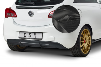 Spoiler pod zadní nárazník, difuzor CSR - Opel Corsa E carbon look lesklý