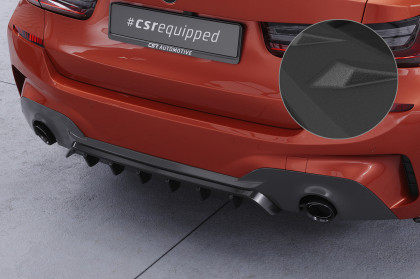 Spoiler pod zadní nárazník, difuzor CSR pro BMW 3 G20 / G21 2019-2022 - černá struktura