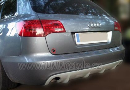 Spoiler pod zadní nárazník - difuzor RS6 look TFB Audi A6 C6 04-08 avant