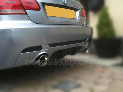 Spoiler pod zadní nárazník,difuzor,single duplex TFB BMW E92/E93 M-paket