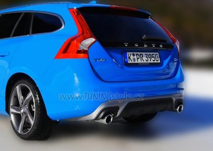 Spoiler pod zadní nárazník,podspoiler,difusor TFB Volvo V60 S60 R-design look